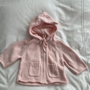 Bonpoint Knit Hoodie Cardigan NWOT Size 6M